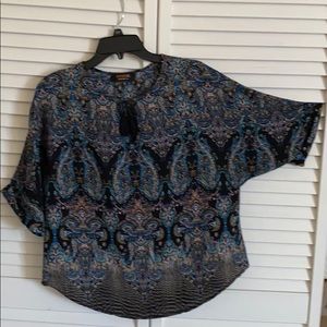 Paisley print summer top.